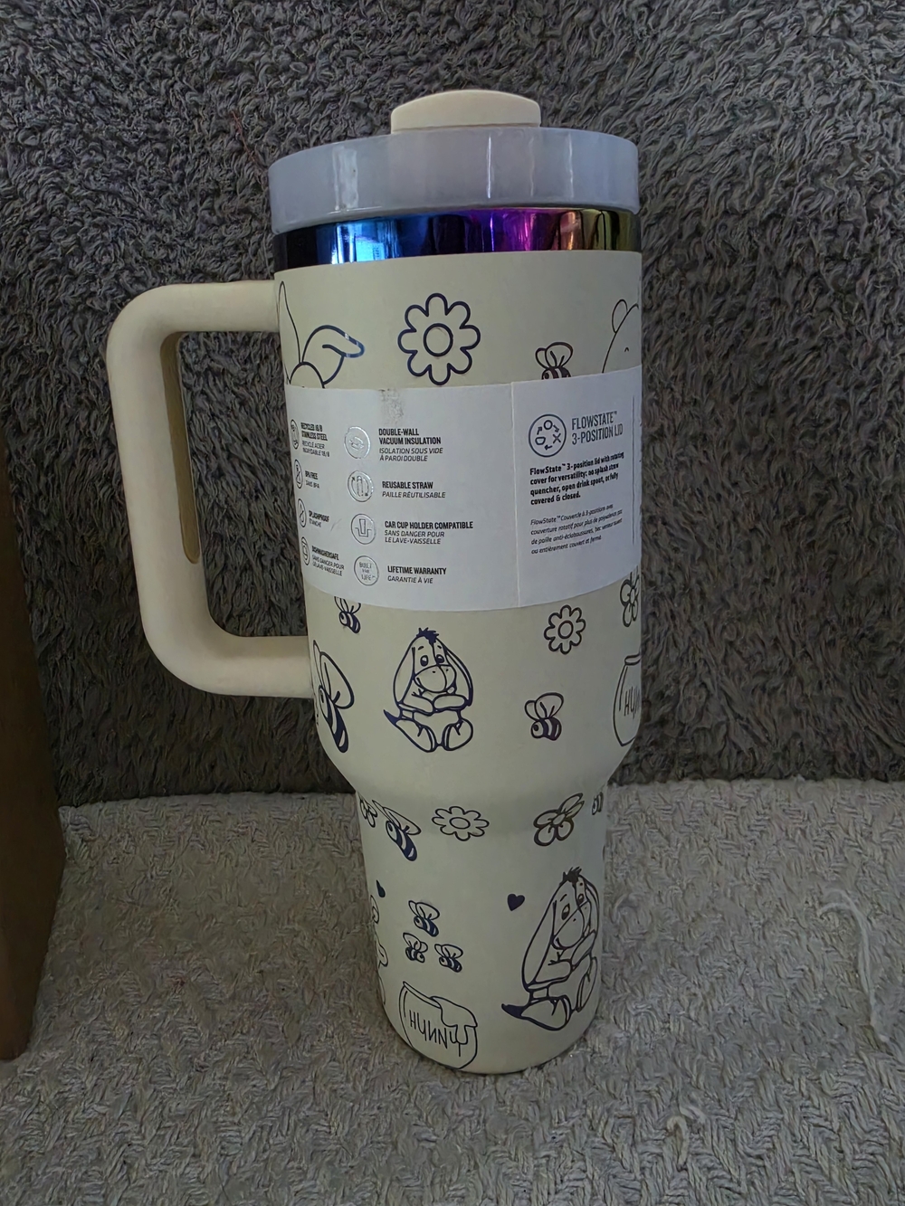 Loveshack Fancy Stanley Quencher H2.0 FlowState Tumbler in the Winnie the Pooh - Picture 4 of 12